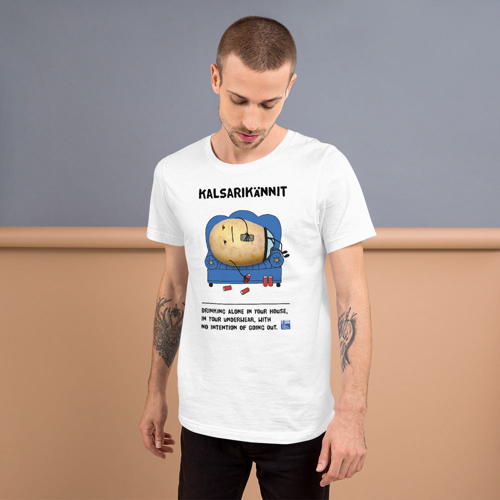 Kalsarikännit Finnish Introvert T-Shirt - alternate view - Very Finnish Problems