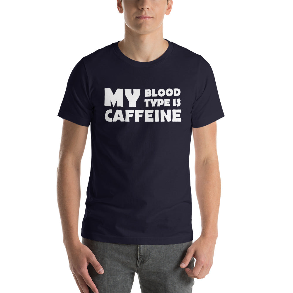 Caffeine Blood Type Finnish Coffee T-Shirt - Finnish t-shirt from Very Finnish Problems