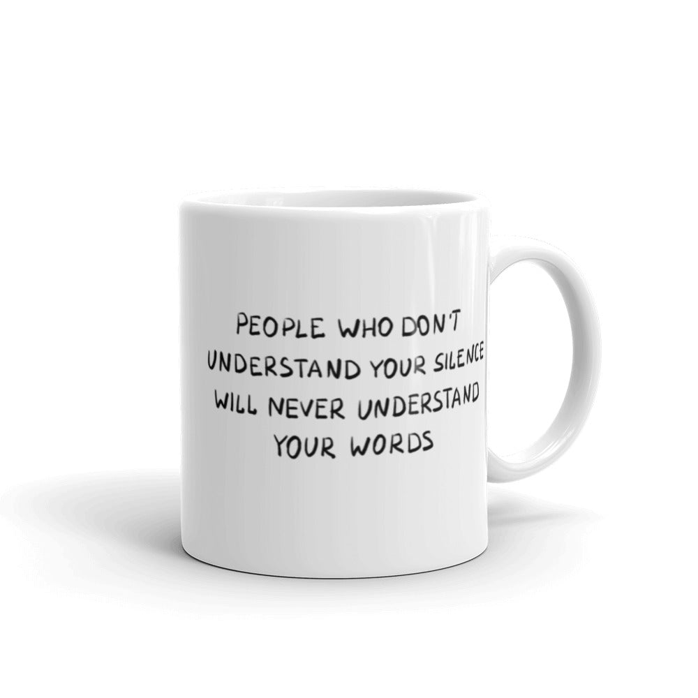 Silence is Golden Finnish Introvert Mug - alternate view - Very Finnish Problems