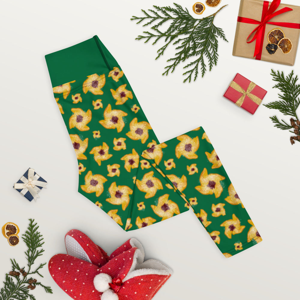 Joulutorttu Yoga Finnish Holiday Leggings - Very Finnish Problems official leggings