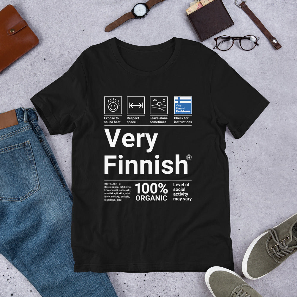 Very Finnish Service Manual Winter T-Shirt - alternate view - Very Finnish Problems