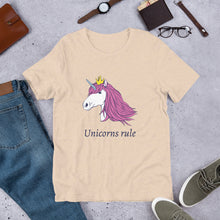 Load image into Gallery viewer, Unicorns Rule Unisex T-Shirt
