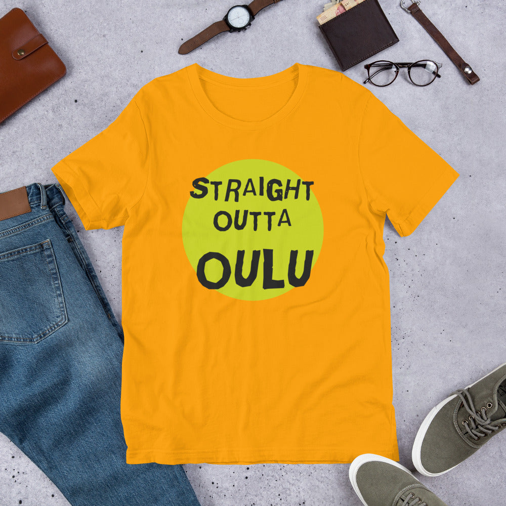 Straight Outta Oulu Finnish Culture T-Shirt - Finnish t-shirt from Very Finnish Problems