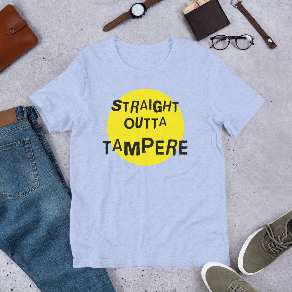 Straight Outta Tampere Finnish Culture T-Shirt - alternate view - Very Finnish Problems