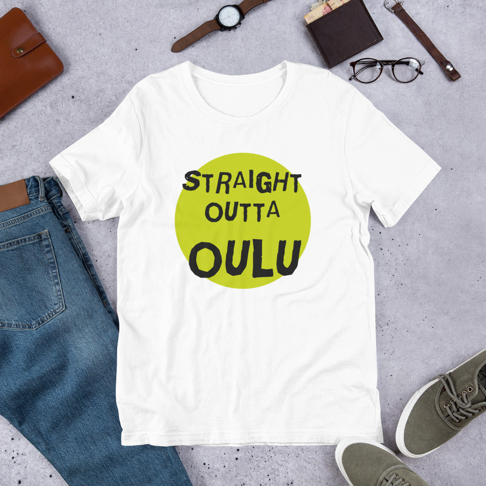 Straight Outta Oulu Finnish Culture T-Shirt - Finnish t-shirt from Very Finnish Problems
