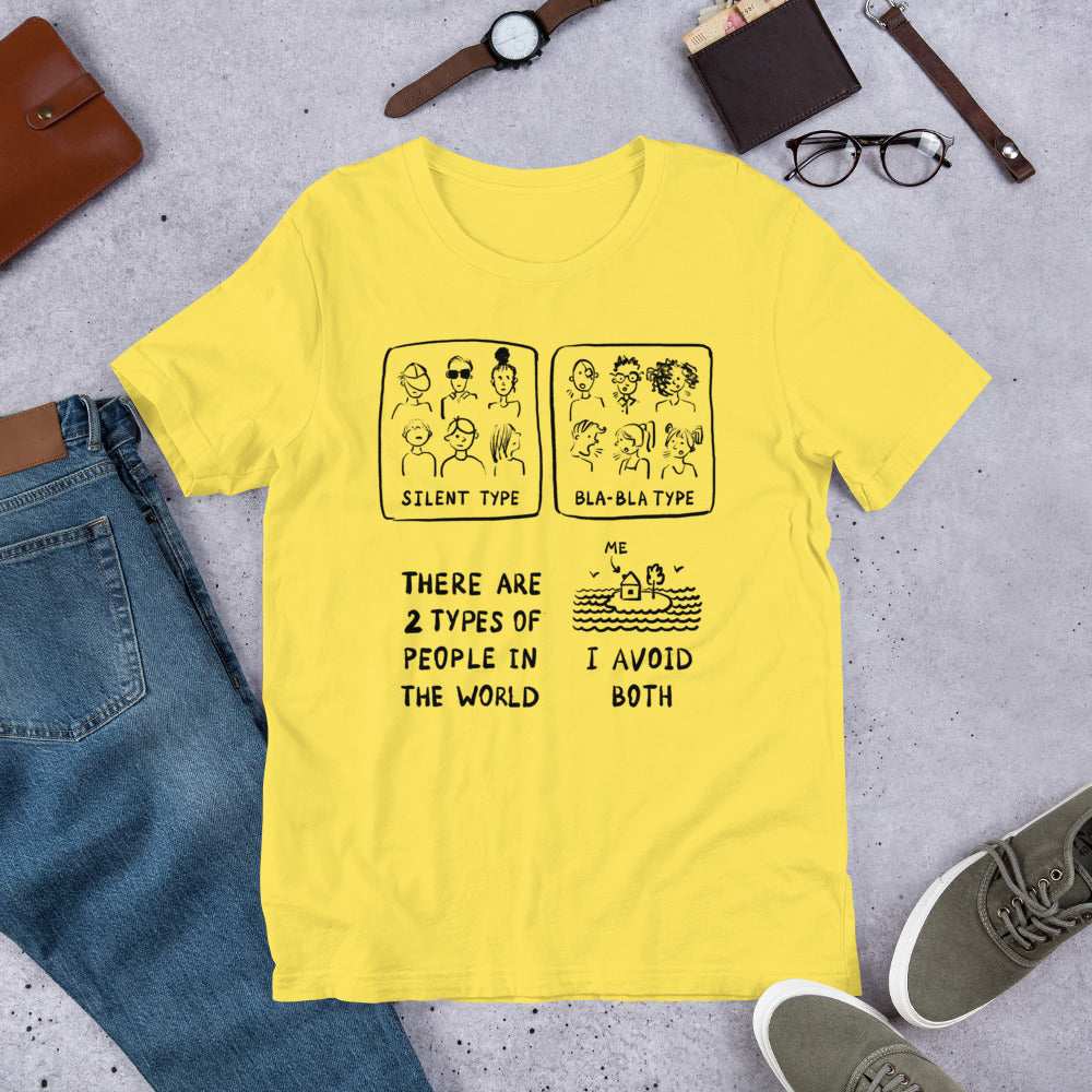 Two Types of People I Finnish Introvert T-Shirt - alternate view - Very Finnish Problems