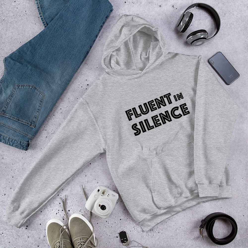 Fluent in Silence Finnish Introvert Hoodie - Finnish hoodie from Very Finnish Problems