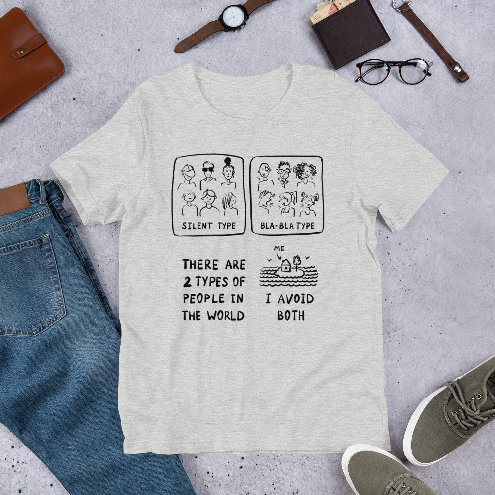 Two Types of People I Finnish Introvert T-Shirt - alternate view - Very Finnish Problems