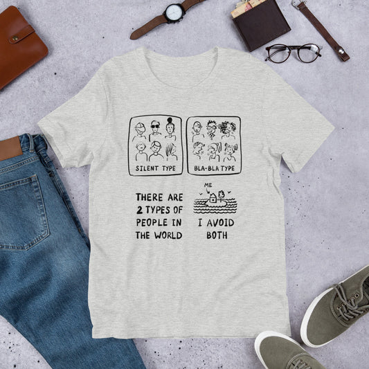 Two Types of People I Finnish Introvert T-Shirt - alternate view - Very Finnish Problems