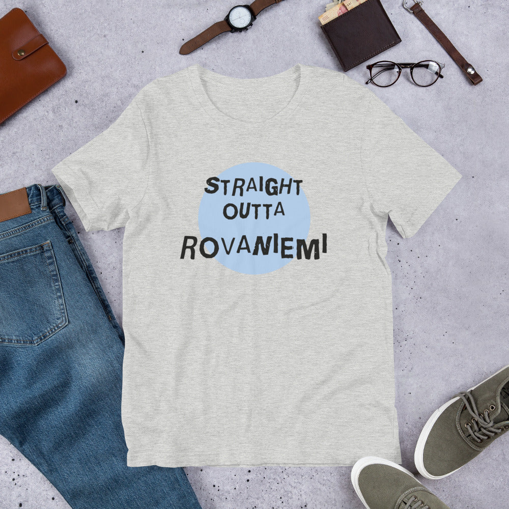 Straight Outta Rovaniemi Finnish Culture T-Shirt - Finnish t-shirt from Very Finnish Problems