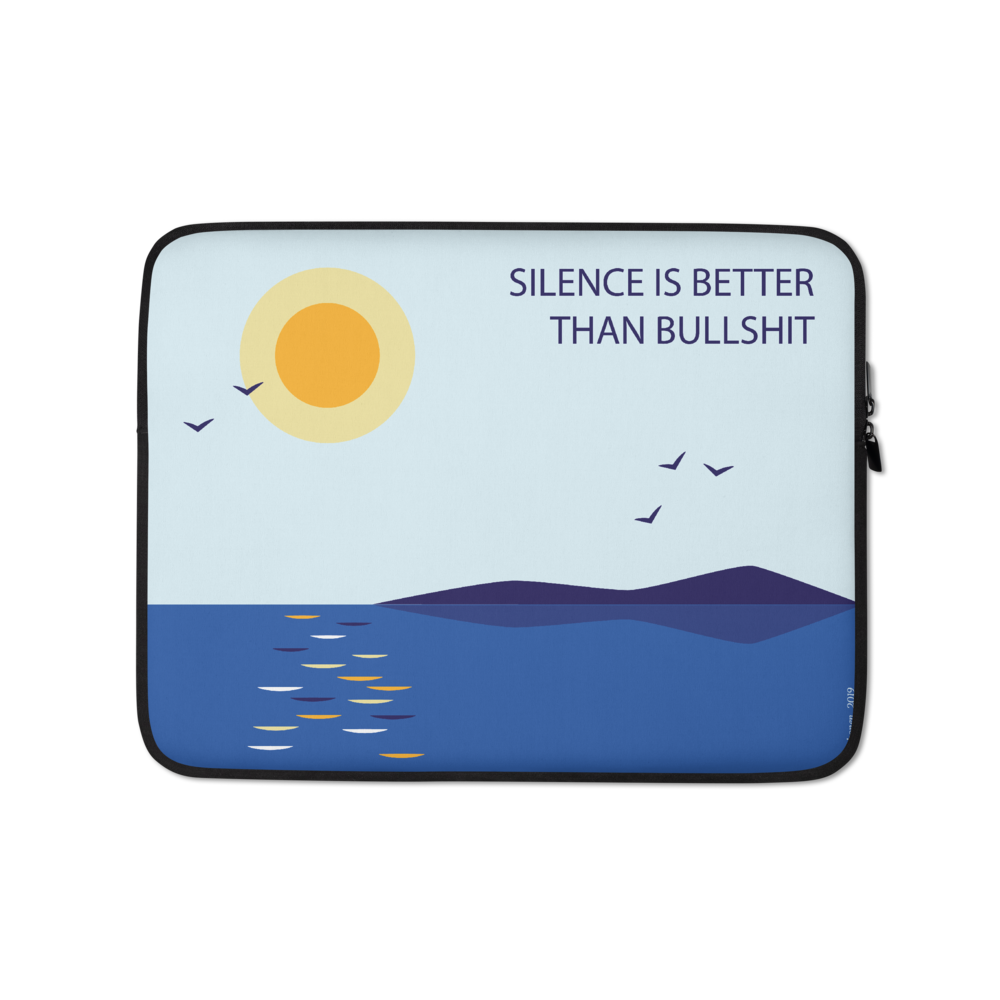 Silence is Better Laptop Sleeve Finnish Accessory - Very Finnish Problems official accessory