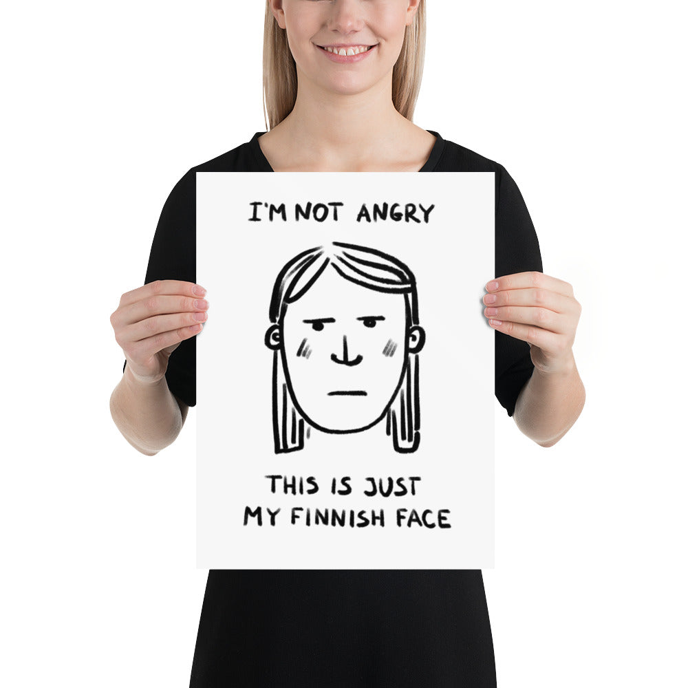 Finnish Face Humour Women's Poster - alternate view - Very Finnish Problems