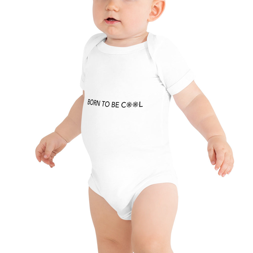 Born To Be Cool Baby Short Finnish Baby Bodysuit - Very Finnish Problems official baby bodysuit