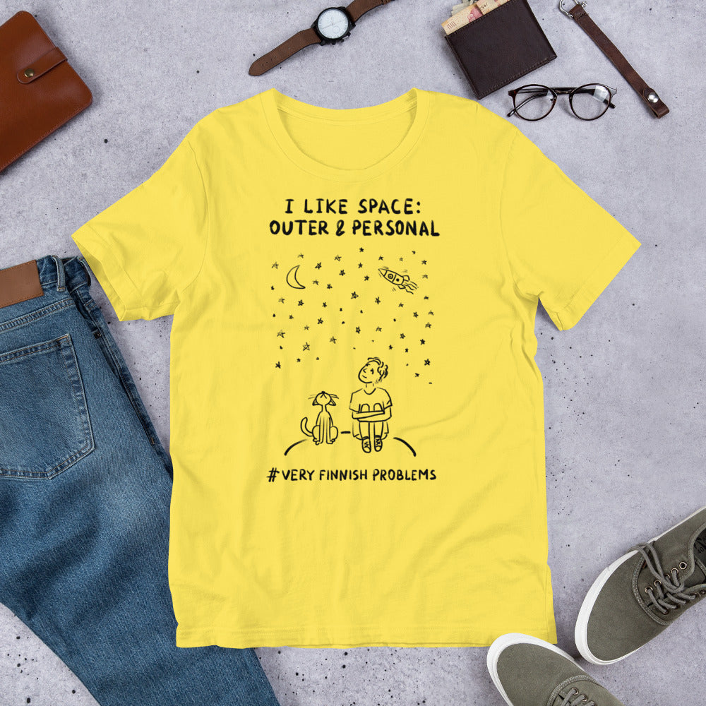 Outer & Personal Space Finnish Introvert T-Shirt - Finnish t-shirt from Very Finnish Problems