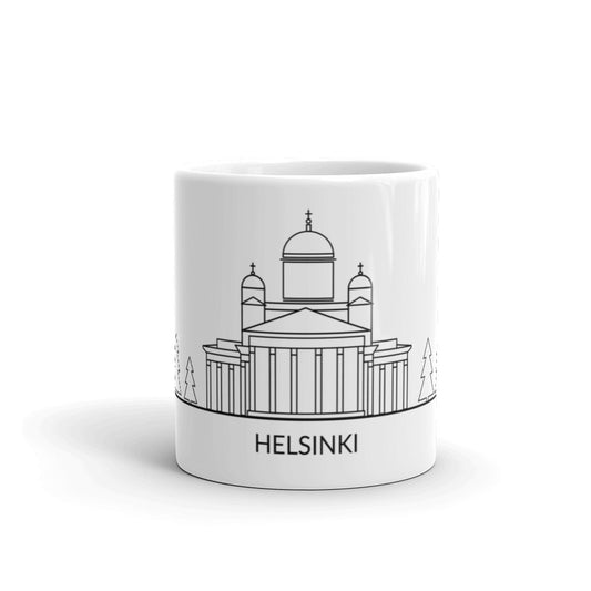 Helsinki Skyline Finnish Culture Mug - Very Finnish Problems official mug