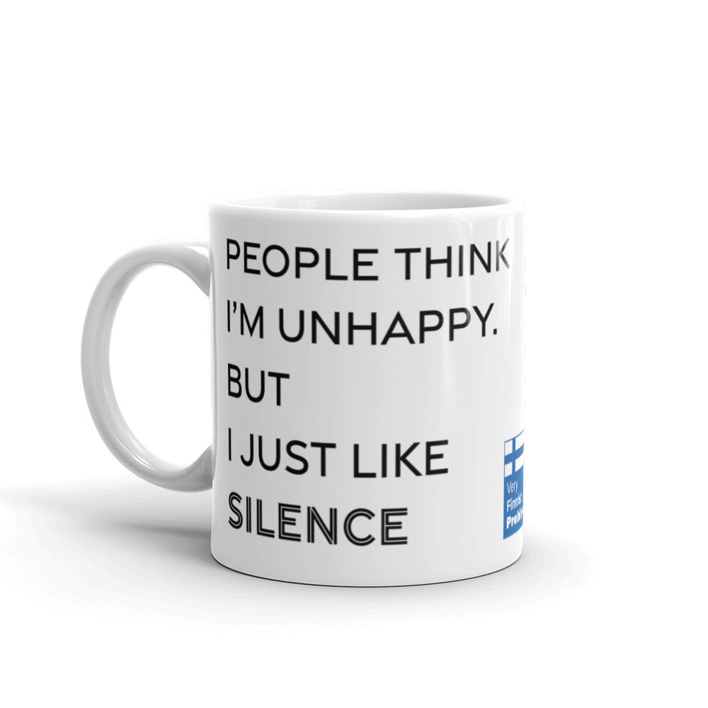 Not Unhappy Just Silent Finnish Introvert Mug - Very Finnish Problems official mug