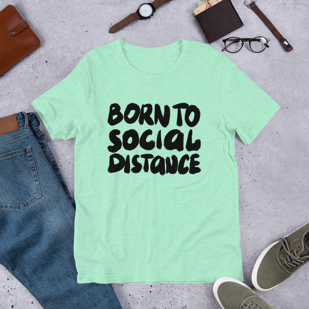 Born to Social Distance Finnish Introvert T-Shirt - Finnish t-shirt from Very Finnish Problems