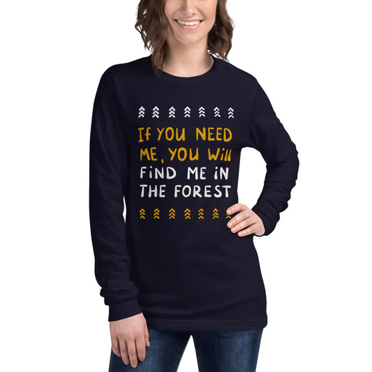 Forest Person Finnish Nature Long Sleeve Tee - alternate view - Very Finnish Problems