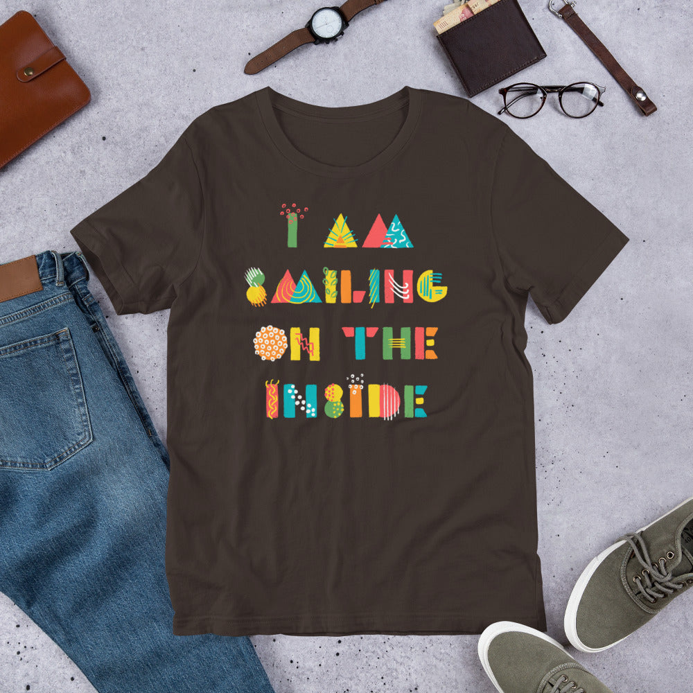 Smiling on the Inside Finnish Introvert T-Shirt - Finnish t-shirt from Very Finnish Problems