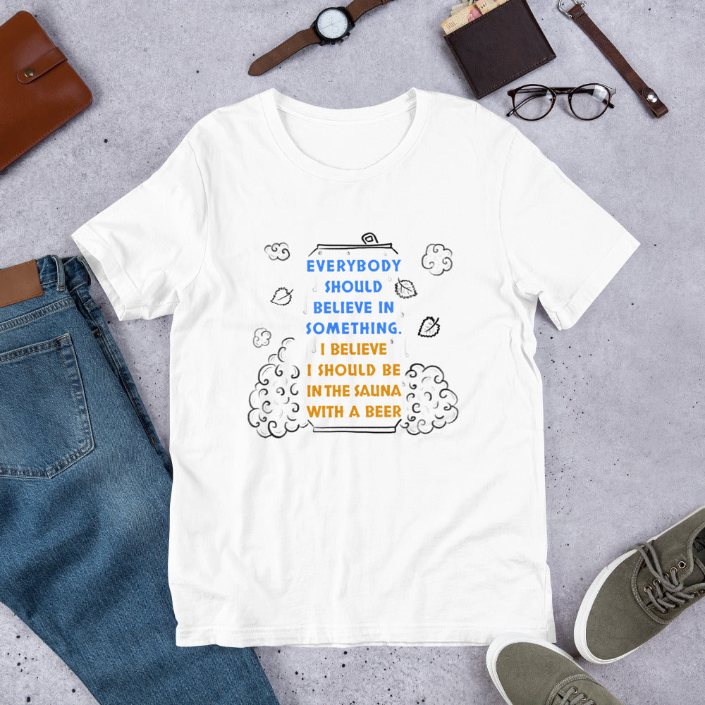 Everyone Should Believe Finnish t-shirt - alternate view - Very Finnish Problems