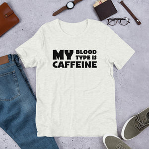 Caffeine Blood Type Unisex T-Shirt