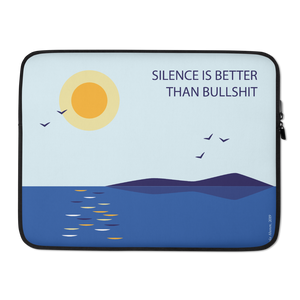 Silence is Better Laptop Sleeve
