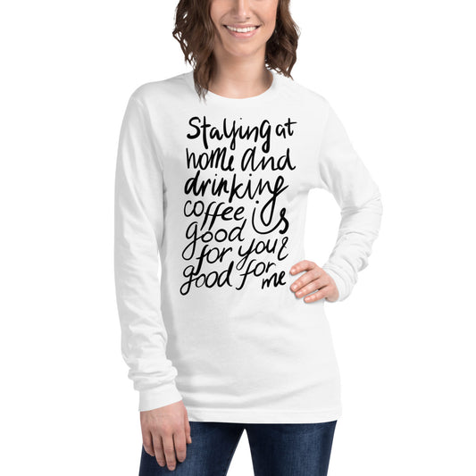 Staying at home Finnish Introvert Long Sleeve Tee - Very Finnish Problems official long sleeve tee