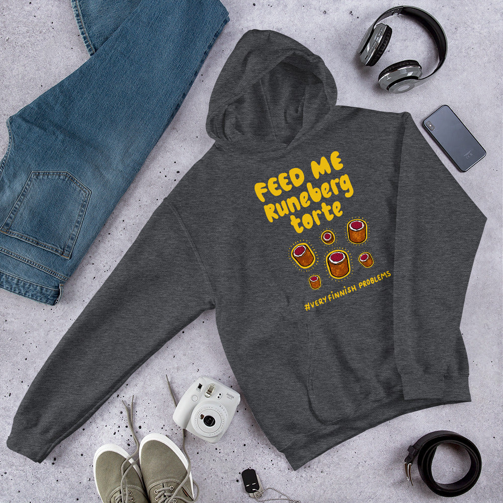 Feed Me Runeberg Torte Finnish Food Hoodie - Finnish hoodie from Very Finnish Problems