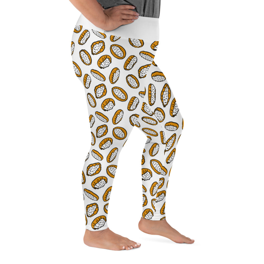 Karelian Pies Plus Size Finnish Food Leggings - alternate view - Very Finnish Problems