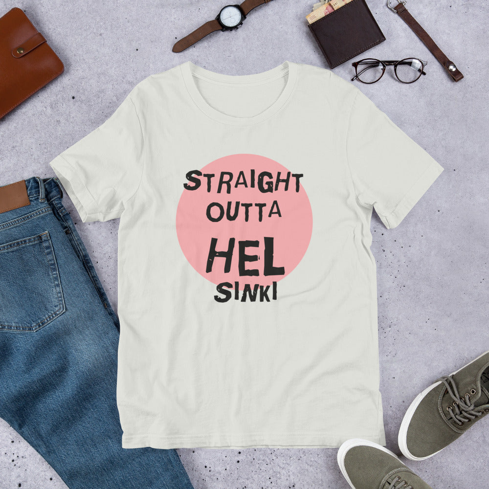 Straight Outta Hel Finnish Helsinki T-Shirt - Finnish t-shirt from Very Finnish Problems