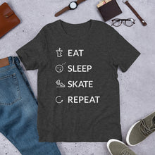 Load image into Gallery viewer, Eat Sleep Skate Repeat Unisex T-Shirt
