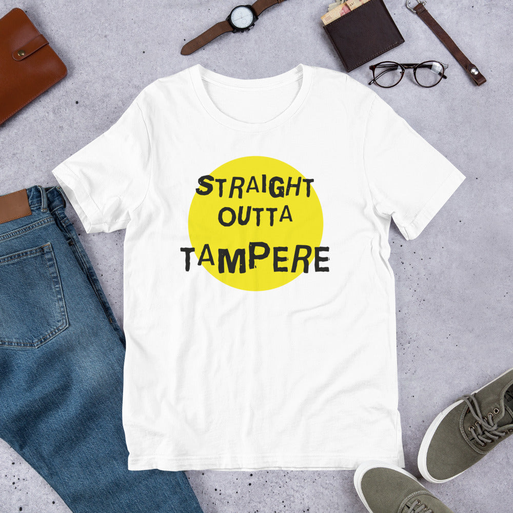 Straight Outta Tampere Finnish Culture T-Shirt - Finnish t-shirt from Very Finnish Problems