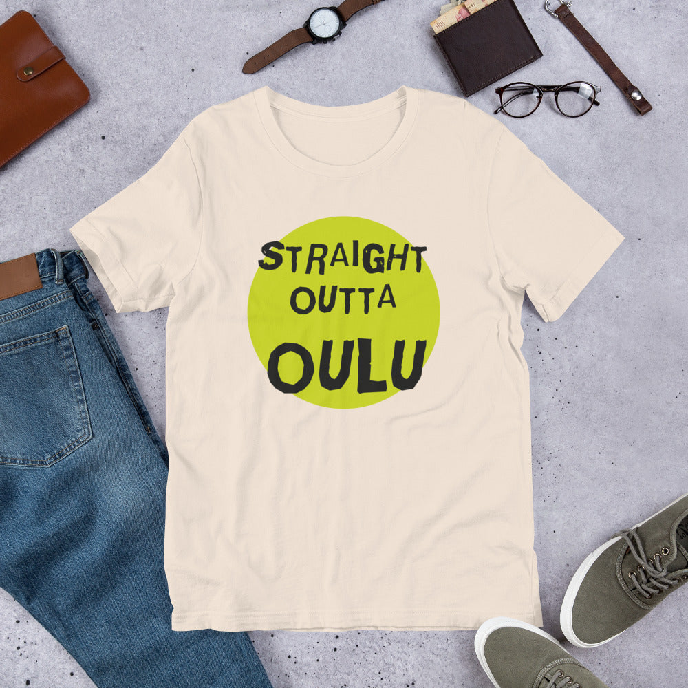 Straight Outta Oulu Finnish Culture T-Shirt - Finnish t-shirt from Very Finnish Problems