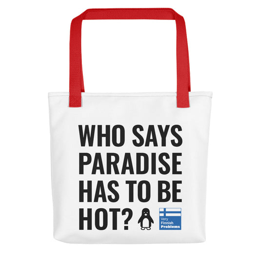 Cold paradise Finnish Nature Tote Bag - Very Finnish Problems official tote bag