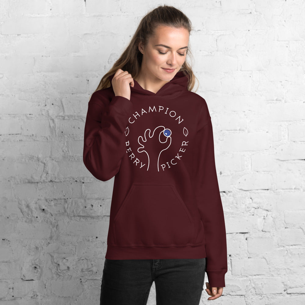 Champion Blueberry Picker Finnish Nature Hoodie - Finnish hoodie from Very Finnish Problems
