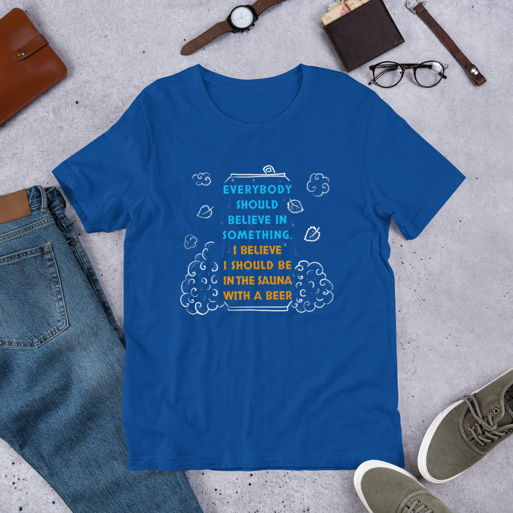 Everyone Should Believe Unisex T-Shirt - Finnish t-shirt from Very Finnish Problems