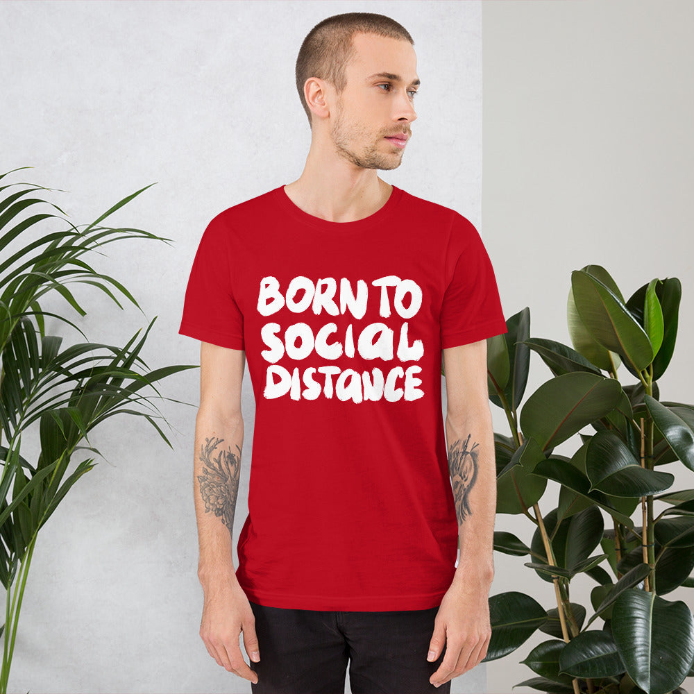 Born to Social Distance Finnish Introvert T-Shirt - Finnish t-shirt from Very Finnish Problems