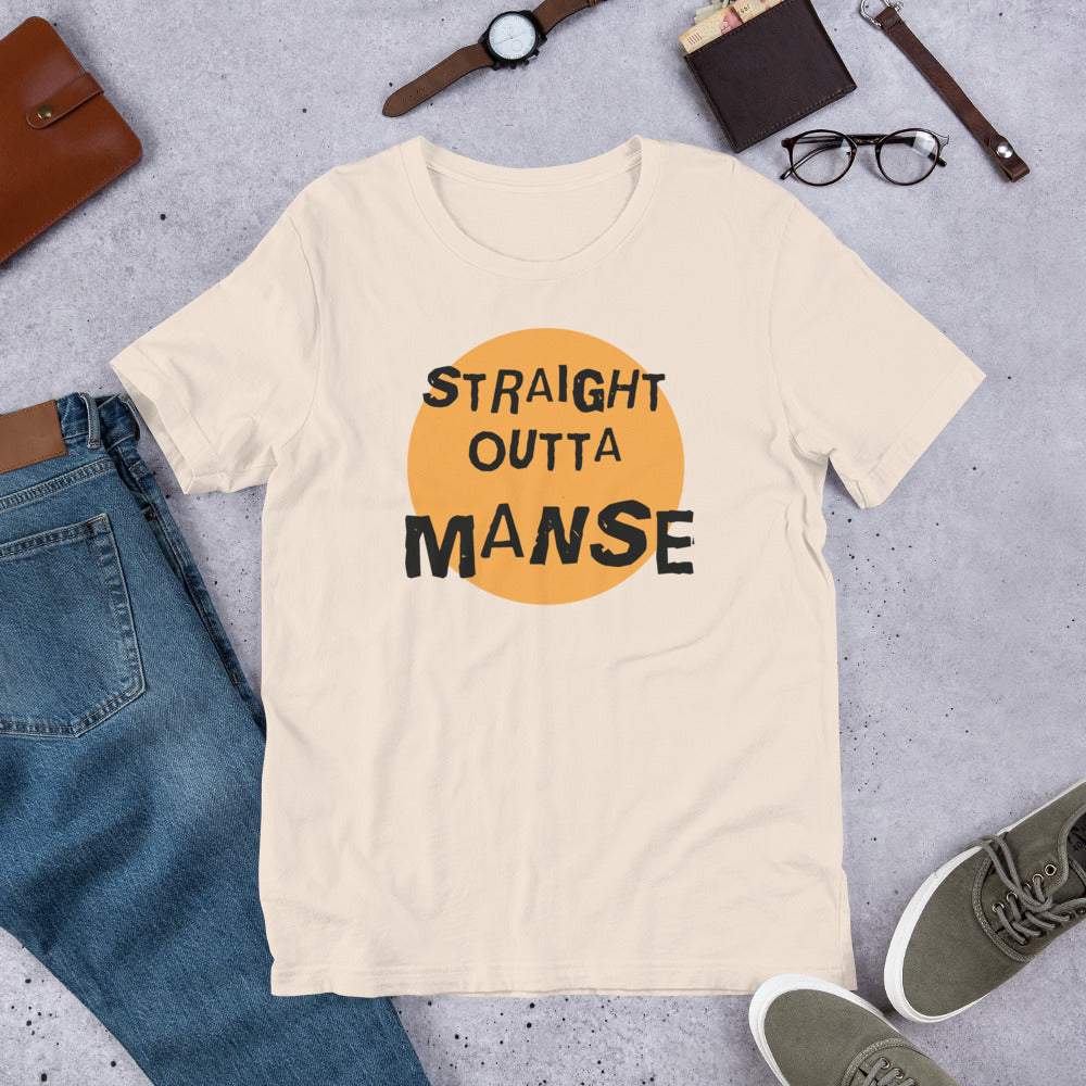 Straight Outta Manse Finnish Culture T-Shirt - Finnish t-shirt from Very Finnish Problems