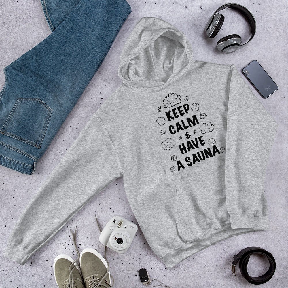 Keep Calm Finnish Sauna Hoodie - Finnish hoodie from Very Finnish Problems