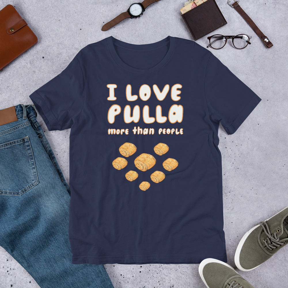 I Love Pulla ♥ Finnish Food T-Shirt - Finnish t-shirt from Very Finnish Problems