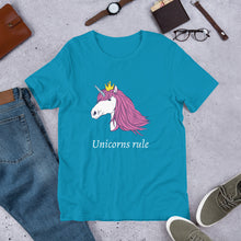 Load image into Gallery viewer, Unicorns Rule Unisex T-Shirt
