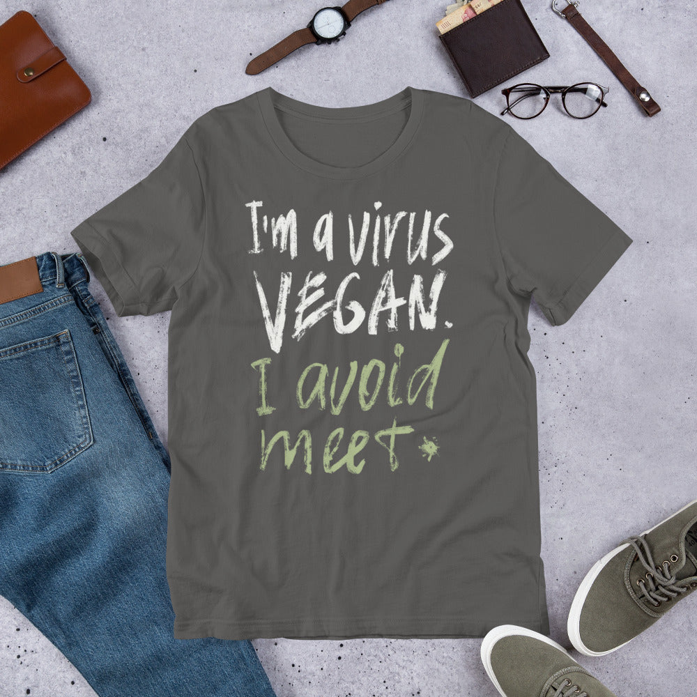 Virus Vegan Finnish Introvert T-Shirt - Finnish t-shirt from Very Finnish Problems