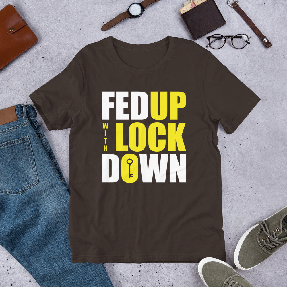 Fed Up with Lockdown Finnish Introvert T-Shirt - Finnish t-shirt from Very Finnish Problems