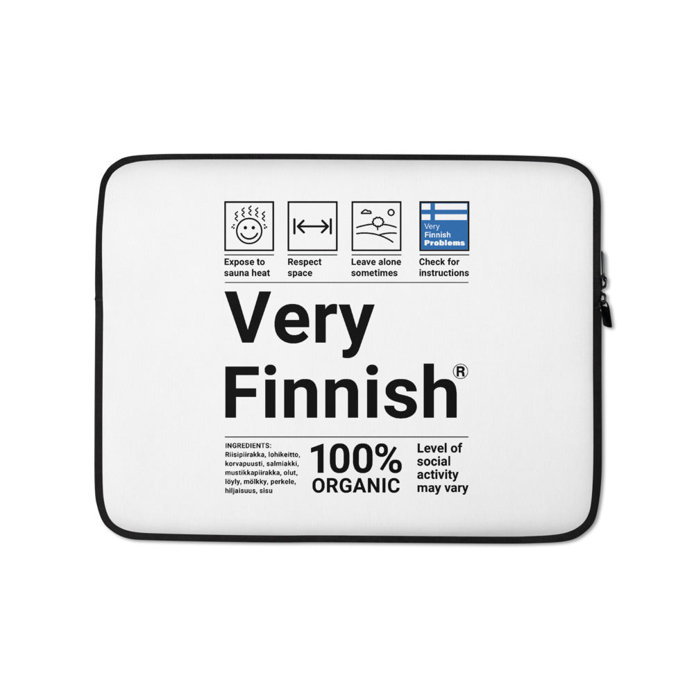 Very Finnish Laptop Sleeve Humour Accessory - alternate view - Very Finnish Problems