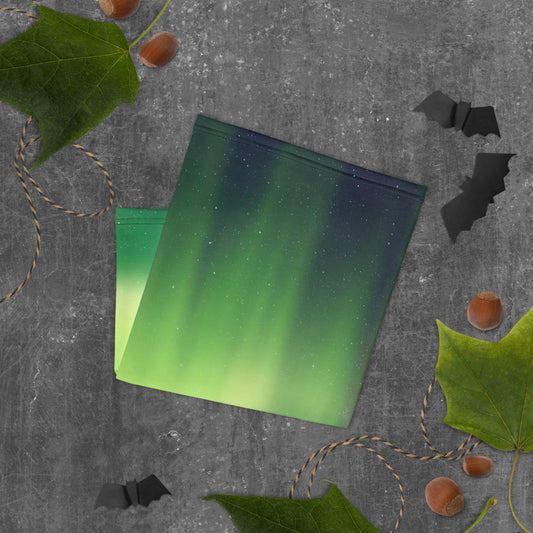 Northern Lights (Emerald) Finnish Face Mask - alternate view - Very Finnish Problems