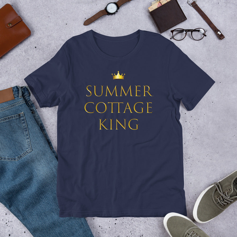 Summer Cottage King Finnish Lifestyle T-Shirt - Finnish t-shirt from Very Finnish Problems