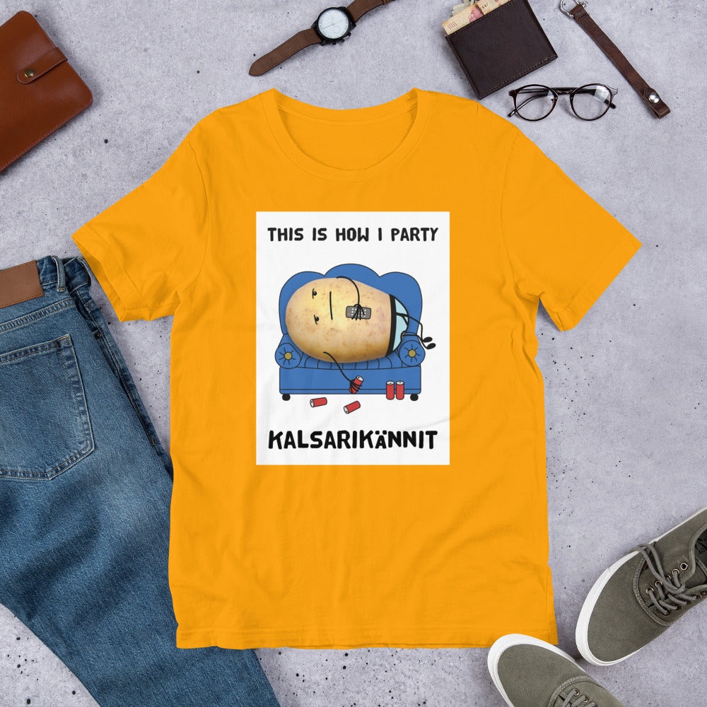 This is how I party Finnish Introvert T-Shirt - Finnish t-shirt from Very Finnish Problems