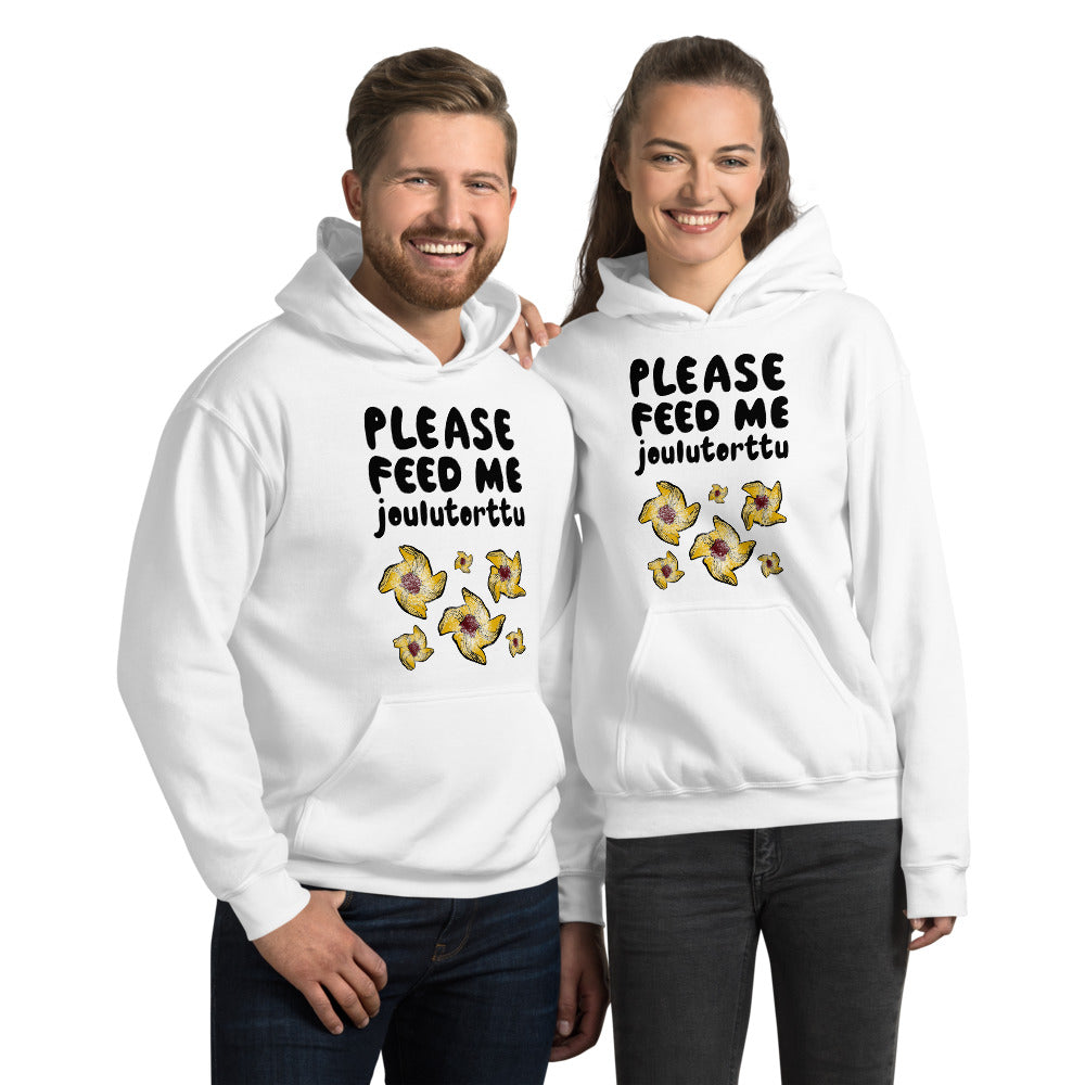 Feed me Joulutorttu Unisex Hoodie - Finnish hoodie from Very Finnish Problems