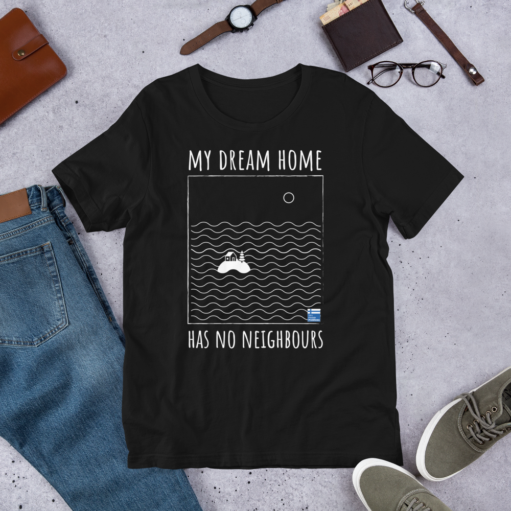 No Neighbours Finnish Introvert T-Shirt - alternate view - Very Finnish Problems