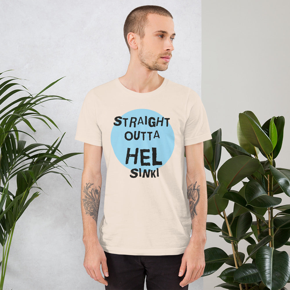 Straight Outta Hel II Finnish Helsinki T-Shirt - Finnish t-shirt from Very Finnish Problems
